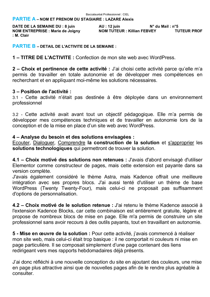 WordPress site web Kadence Astra Kadence Blocks  Twenty Twenty-Four CSS JS 